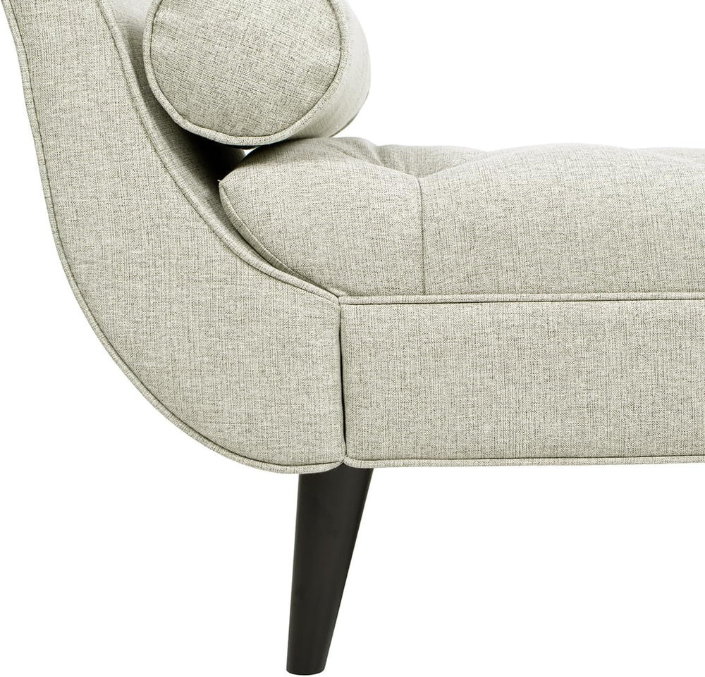 Jennifer Taylor Home Alma Tufted Flared Arm Entryway Bench, Taupe Polyester