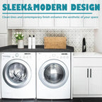 Royxen Laundry Countertop Solid Wood, Countertop for All Front-Loaded Washing Machine and Dryer, Extra Room for Laundry Room, Black