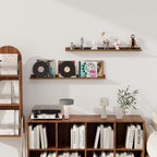Axeman Floating Shelves for Wall - Picture Ledge Shelf Set of 2-36 Inch Floating Shelves with Lip - Picture Shelf for Wall with Ledge - Photo Ledge Shelves for Pictures Nursery Books