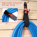 40 Pack Heavy Duty Garage Hooks,Solid Steel Wall Mount Hangers,with Anti-Slip Coating,for Hanging and Organising Ladder,Bike,Ropes,Broom,Garden,Yard and Power Tools