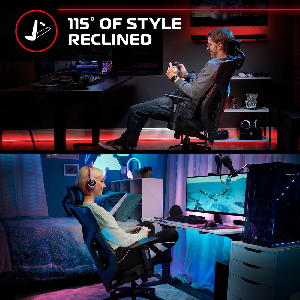 Respawn FLEXX Ergonomic Office and Gaming Chair with Lumbar Support - Breatha...