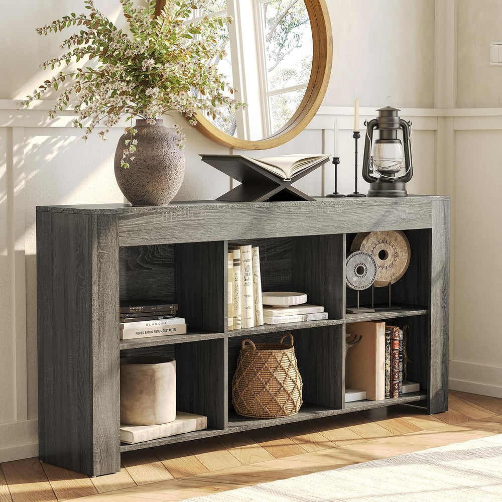 LITTLE TREE Console Table with Storage, 63-Inch Long Sofa Table, Entryway Tab...