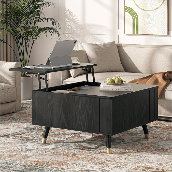 Square Lift Top Coffee Table with Storage for Living Room,32"
