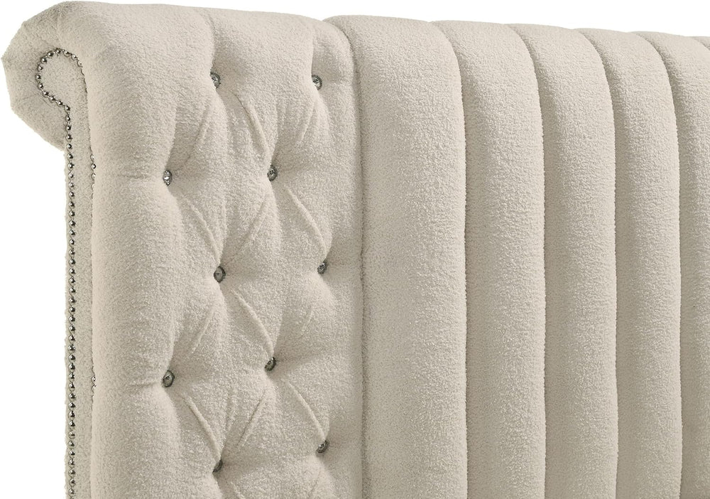 Coaster Home Furnishings Sonya Modern Classics Boucle Upholstered Queen Size ...