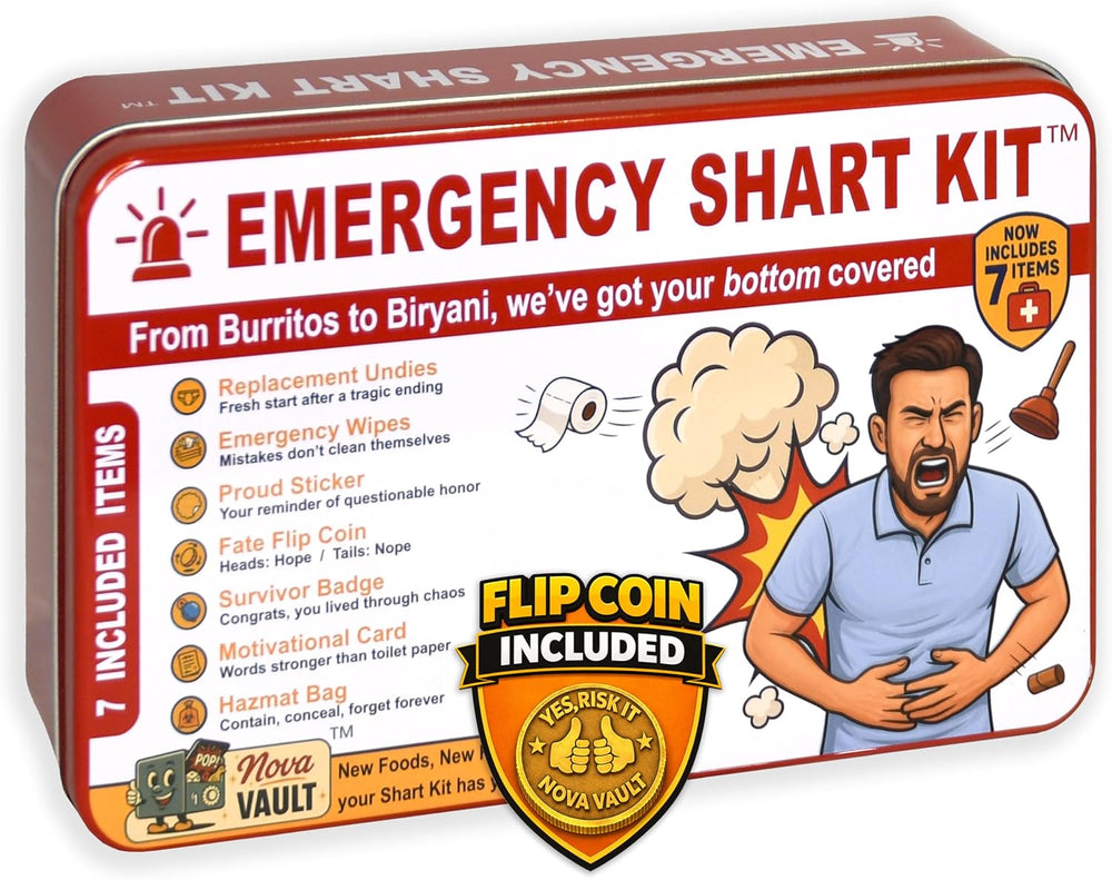 Emergency Shart Kit – Funny Shart Survival Kit, 7-Piece Gift