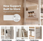 House White 32" W 5 Tier Rolling Pegboard Storage Cart Wheels | Rolling utility cart with lockable wheels and pegboards for kitchen, laundry, pantry and garage storage