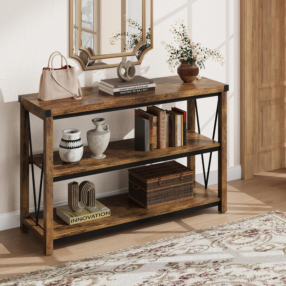 Garvee Farmhouse Console Table, 47 in Narrow Long Entryway Table with Storage...