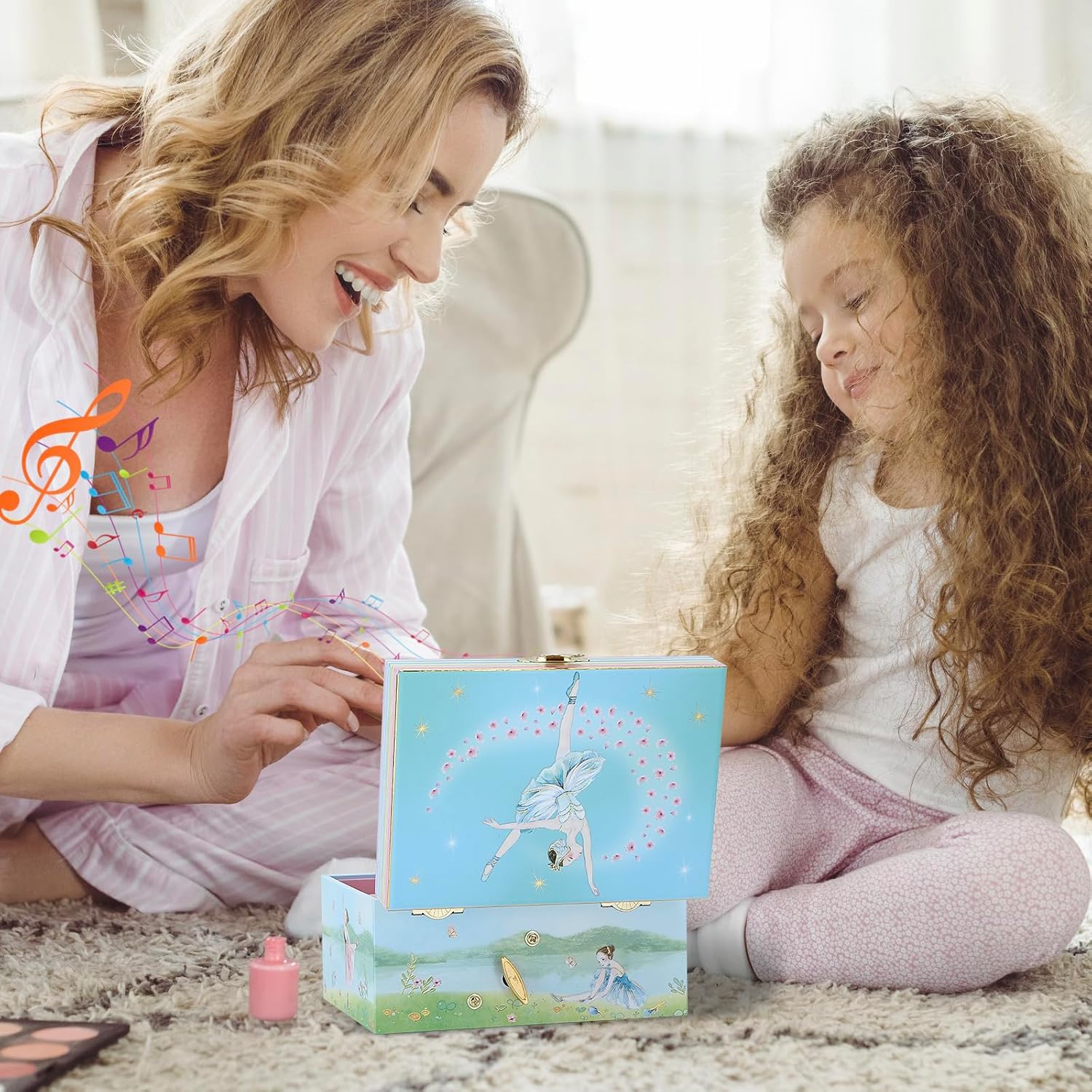 Ballerina Musical Jewelry Box for Little Girls - Keepsake Box for Jewelry & Treasures - Perfect Birthday or Holiday Surprise for Daughter, Granddaughter & Niece