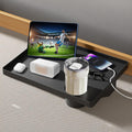 Bedside Table with Cup Holder College Dorm Room Essentials Clip On Nightstand Floating Bed Side Table for Bunk Bed Top Bunk - Send Goods from Local Warehous