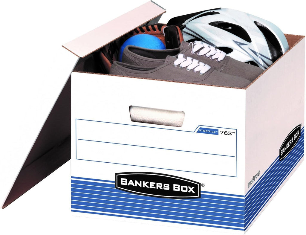 Bankers Box 20-Pack Medium Duty File Storage Boxes with Lids, FastFold Assembly, Letter/Legal, STOR/FILE, (0076315)