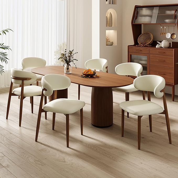 Dining Chairs Set of 2 for Kitchen Dining Table Mid Century Modern Farmhouse ...