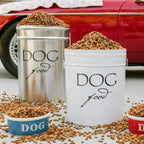 Harry Barker Pet Food Storage Collection, Classic Silver Food Storage - Large