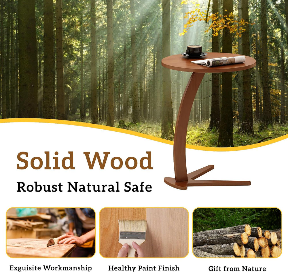 Couch Tables that Slide Under: 15 '' Modern C Shaped End Table Nights...