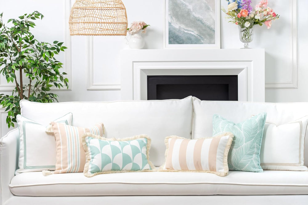 Hofdeco Premium Fall Coastal Patio Indoor Outdoor Pillow Cover Only, 20"...