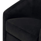 babyletto Madison Swivel Glider in Black Velvet, Greenguard Gold and CertiPUR-US Certified, 61.6 lb