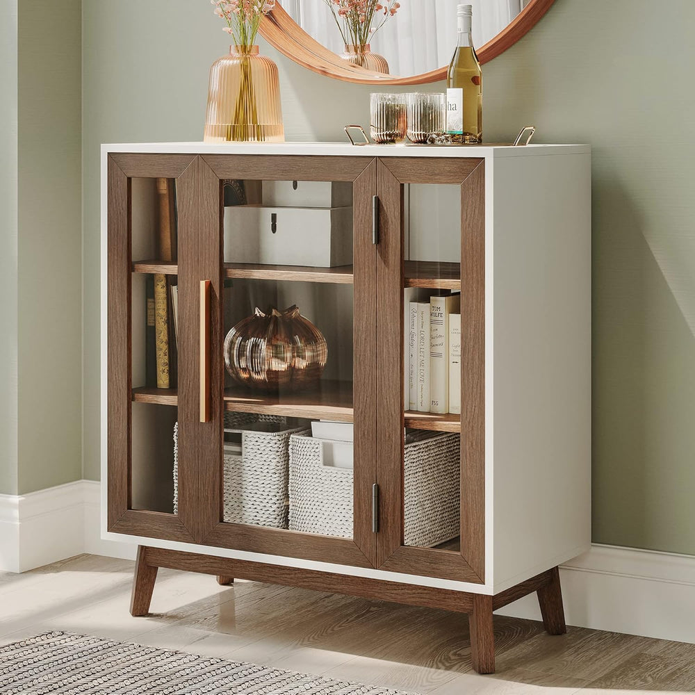 BELLEZE 31" Storage Cabinet-Brown