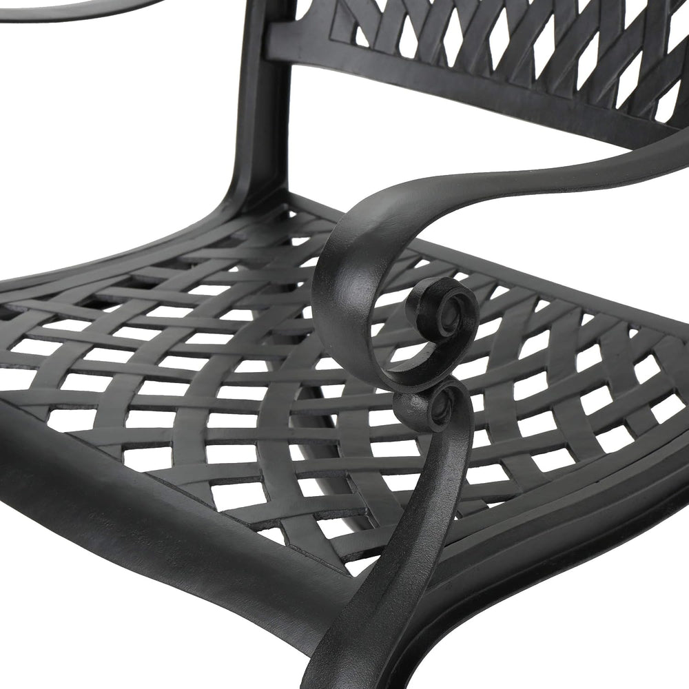 Christopher Knight Home Cayman Outdoor 6-Seater Cast Aluminum Dining Set, 7-P...