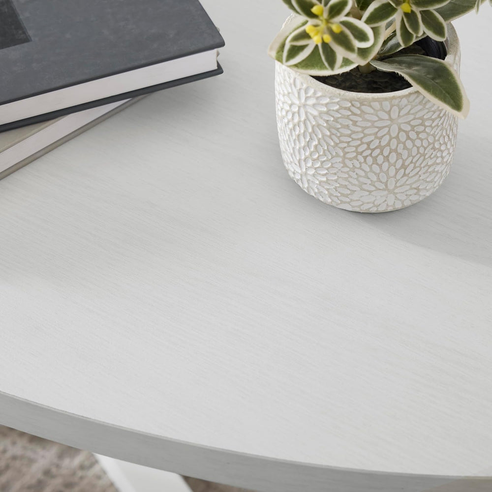 Coffee Table Set 3-Piece Oval Wood Modern | Modern 3-piece set includes oval ...