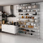 18" Deep x 72" Wide x 96" Height Wire Shelving Kit | 10-Tier | NSF Commercial Storage Rack Unit