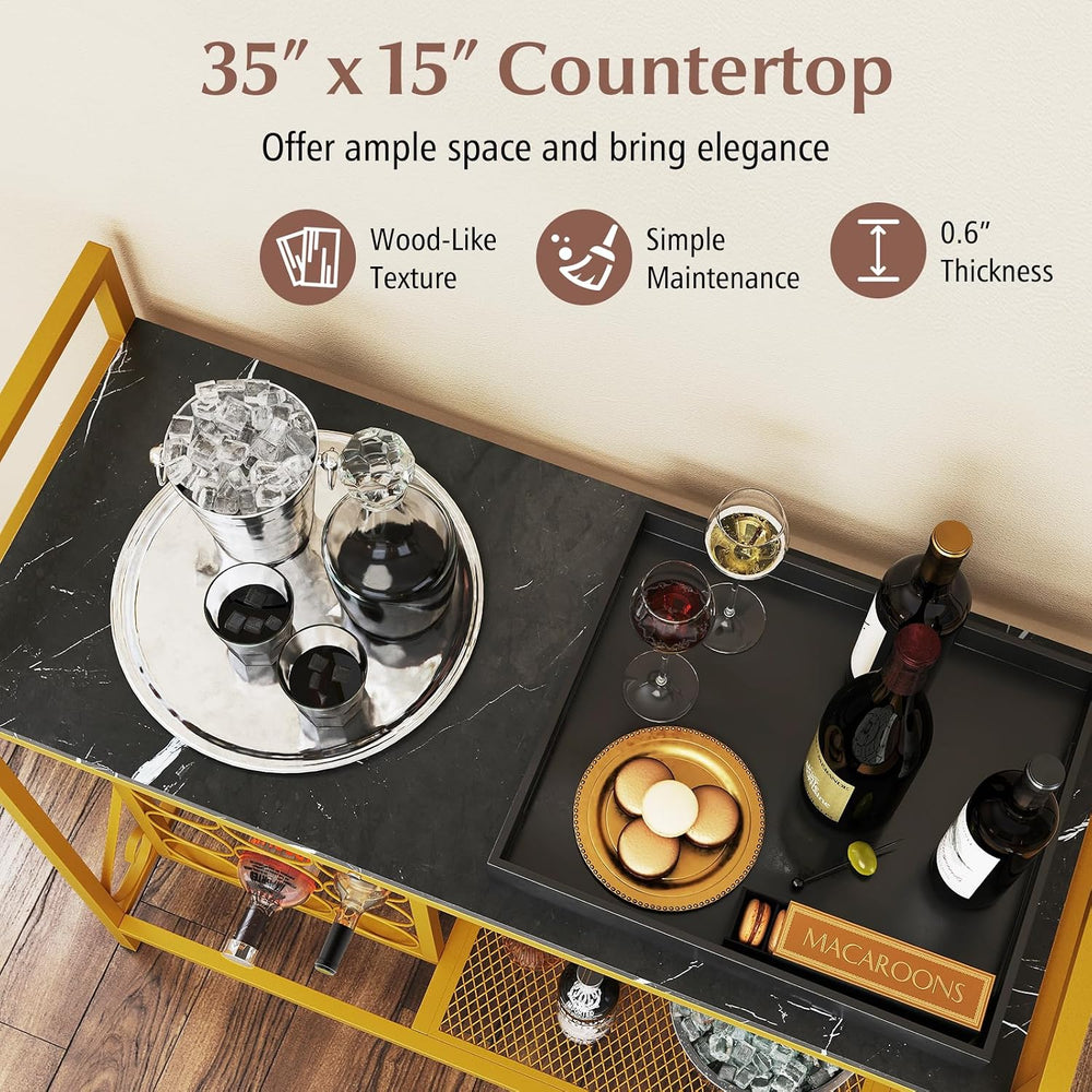 GOFLAME 21 Bottle Wine Rack, Freestanding Floor Wine Bottle Organizer w/Glass...