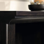 Sauder 3 Tier Book Shelf Wooden Bookcase Multipurpose Bookshelf for Home Office, Living Room, in Estate Black
