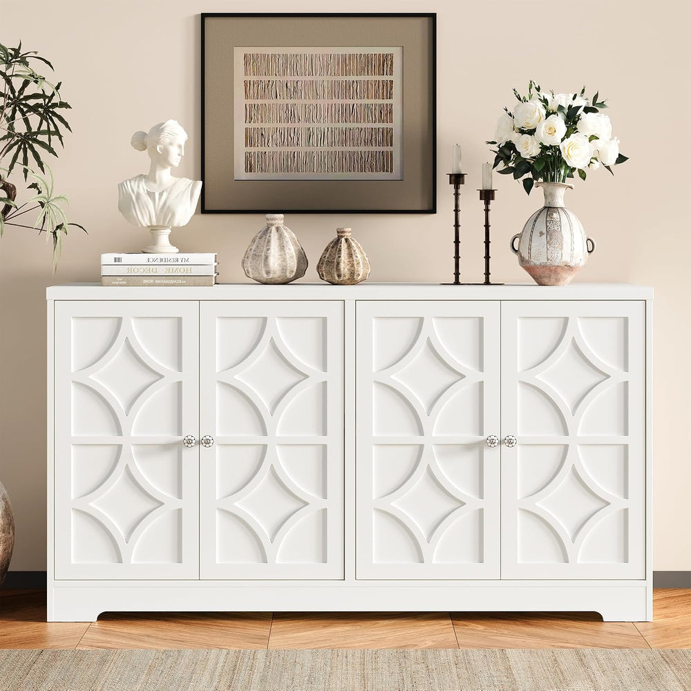 RoyalCraft Sideboard Buffet Cabinet with Storage, 56" Modern Sideboard w...