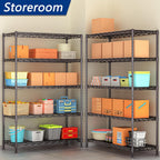 REGILLER 5-Wire Shelving Metal Storage Rack Adjustable Shelves,17.7" D×47.3" W×72.3" H Standing Storage Shelf Units for Laundry Bathroom Kitchen Pantry Closet