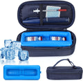 Insulin Vial Cooler Travel Case – Diabetic Travel Case TSA Approved, Medicine Cooler for Travel Tsa Approved, Portable Mini CoolerCase with Protective Ice Brick (blue)
