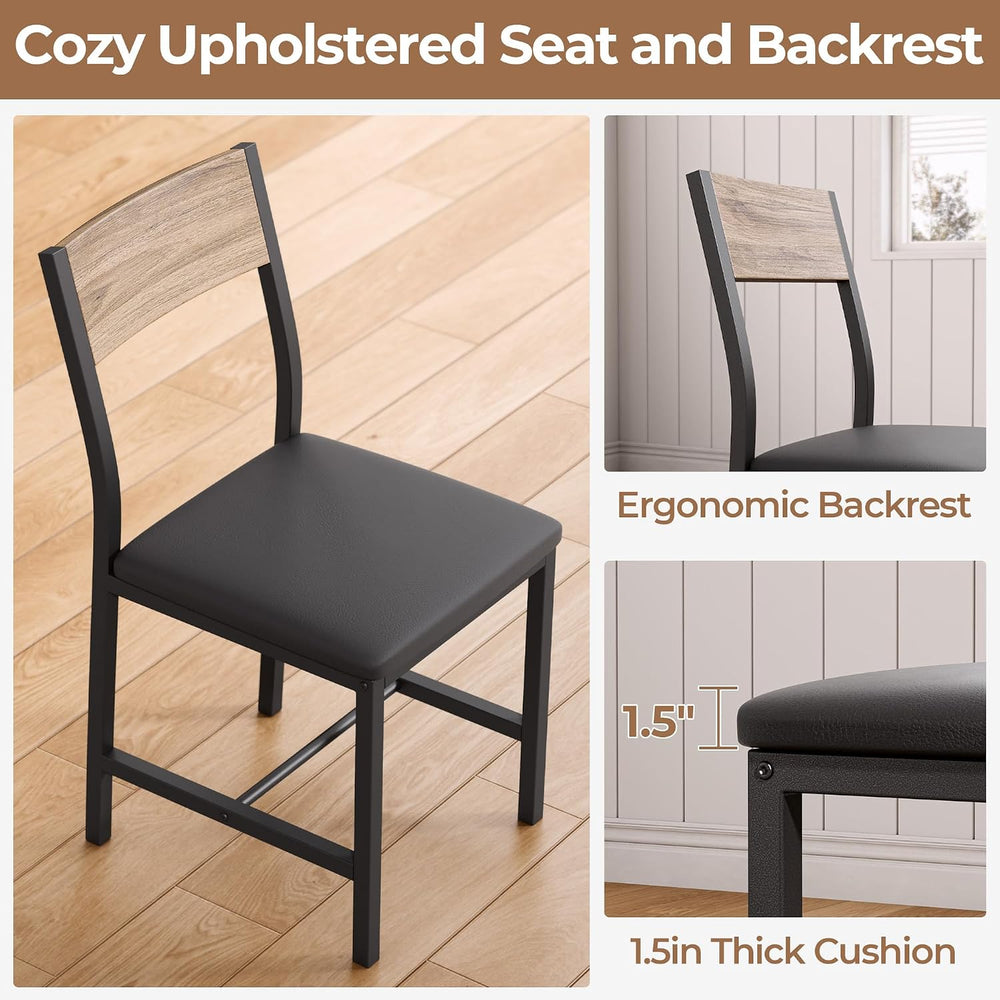 IRONCK Dining Table Set for 4, Extendable Kitchen Table Chairs Set of 4 | Din...