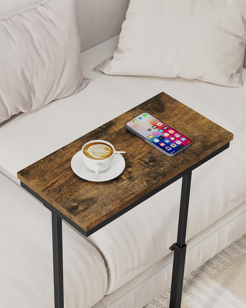 TUTOTAK End Table, Side Table, Tall Couch Table, Sofa Table, Living Room, Bed...