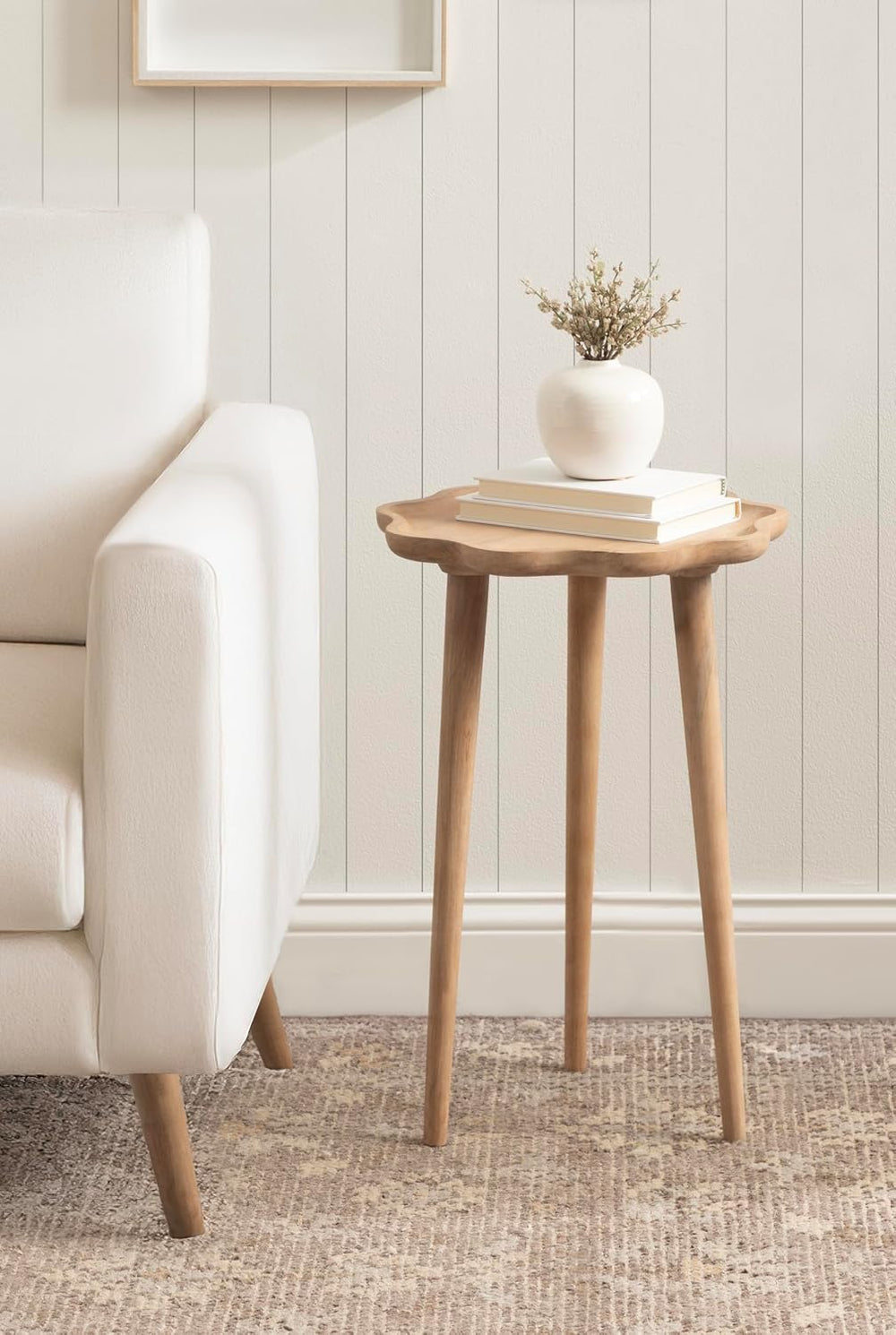 Kate and Laurel Alezar Modern Wooden Round Side Table, 15 x 15 x 22, Light Na...