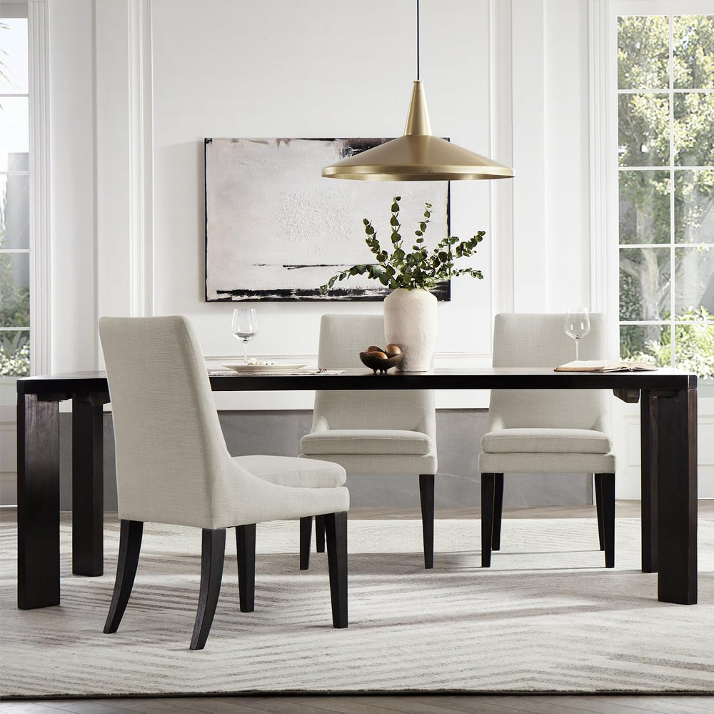 KISLOT Upholstered Dining Chairs Modern Sidechair Performance Fabric High Bac...
