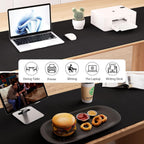 Aothia Leather Desk Pad Protector, Office Desk Mat, Large Mouse Pad, Laptop Desk Pad, Non-Slip PU Leather Desk Blotter, Waterproof Desk Writing Pad for Office and Home (Black, 47" x 24")