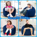 Hobestluk Bean Bag Chairs 2.5FT Bean Bag Chair with Memory Foam Filled & Machine Washable Cover,Beanbag Chair, Small Bean Bag Chairs for Playroom, Living Room, Bedroom