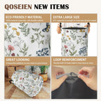 Beautiful Floral Laundry Hamper,Collapsible Laundry Baskets,Flowers Butterfly Dirty Clothes Baskets with Handles,Oxford Cloth Hamper for Bedroom,Bathroom,College Dorms,16"x20"