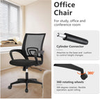 PayLessHere Home Office Chair Desk Computer Chair Adjustable Ergonomic Lumbar Support Armrest Executive with High Density Mesh 360 Degree Swivel Chair for Men Women Adults, Black