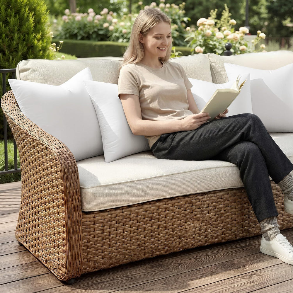 MIULEE Outdoor Pillow Inserts 20x20 Pack of 4