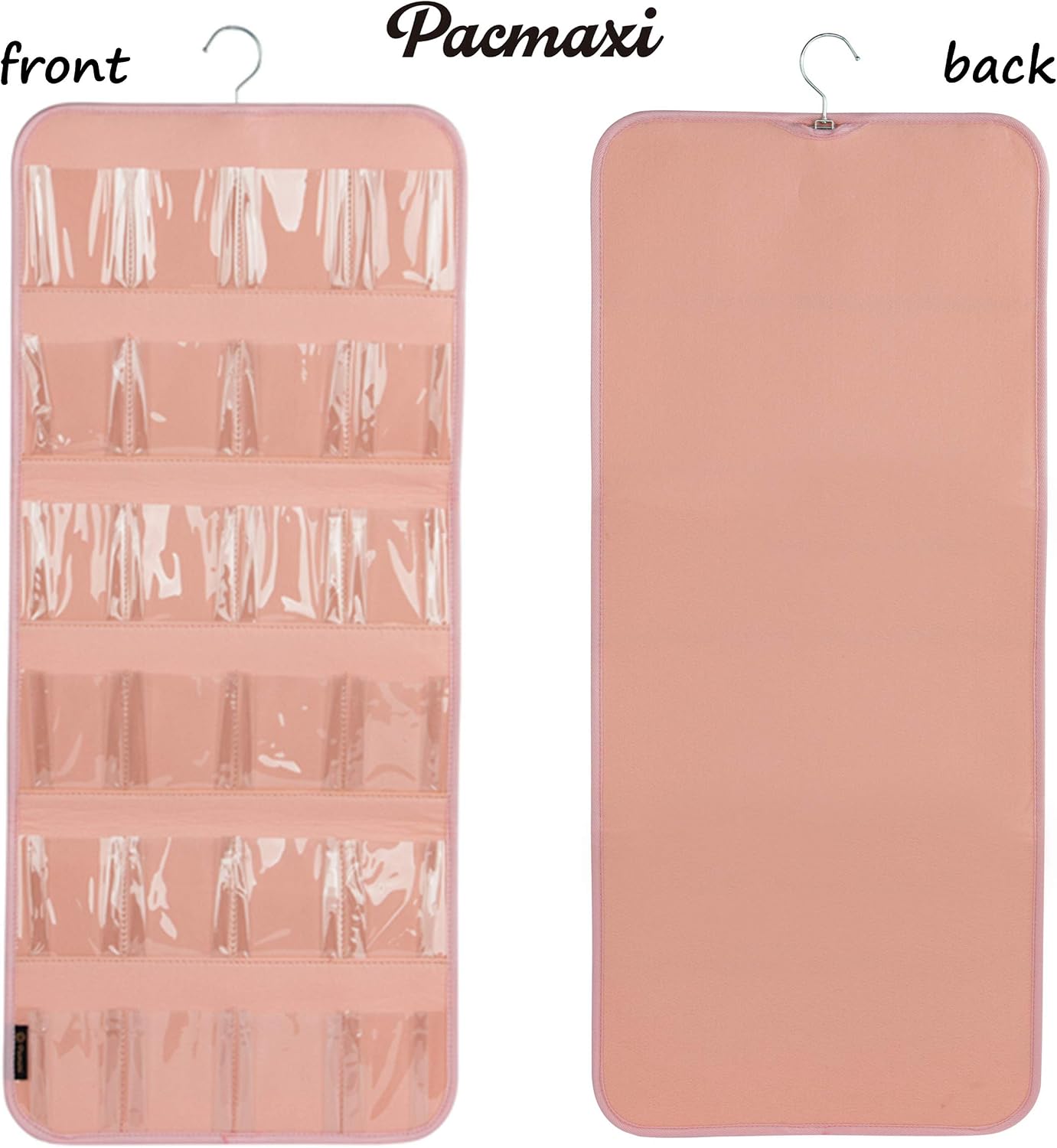 PACMAXI Over The Door Shoes Organizer for 12 Pairs of Baby Shoes Boys Girl | Hanging Baby Sole Shoe Organizer with Hanger Wall Hanging Toddler Holder(Felt Material-Pink)