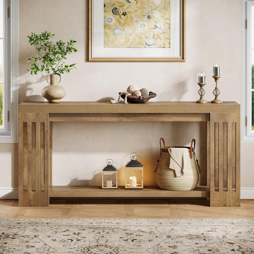 Tribesigns 70.9-Inch Extra Long Entryway Table, Farmhouse Sofa Console Table ...