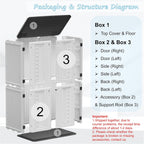 Vertical Resin Storage Shed, 52 Cubic Feet Outdoor Storage Cabinet Waterproof for Garden/Backyard/Home/Pool, Customized Shelves & Lockable(Off White)