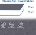 Fab totes Storage Bags,Clothes Blanket Storage Bins Foldable Closet Organizers with Reinforced Handle for Home Dorm Storage and Organization,Fabric Bags for Organizing Sheets,Clothing (Grey,10 Pack)