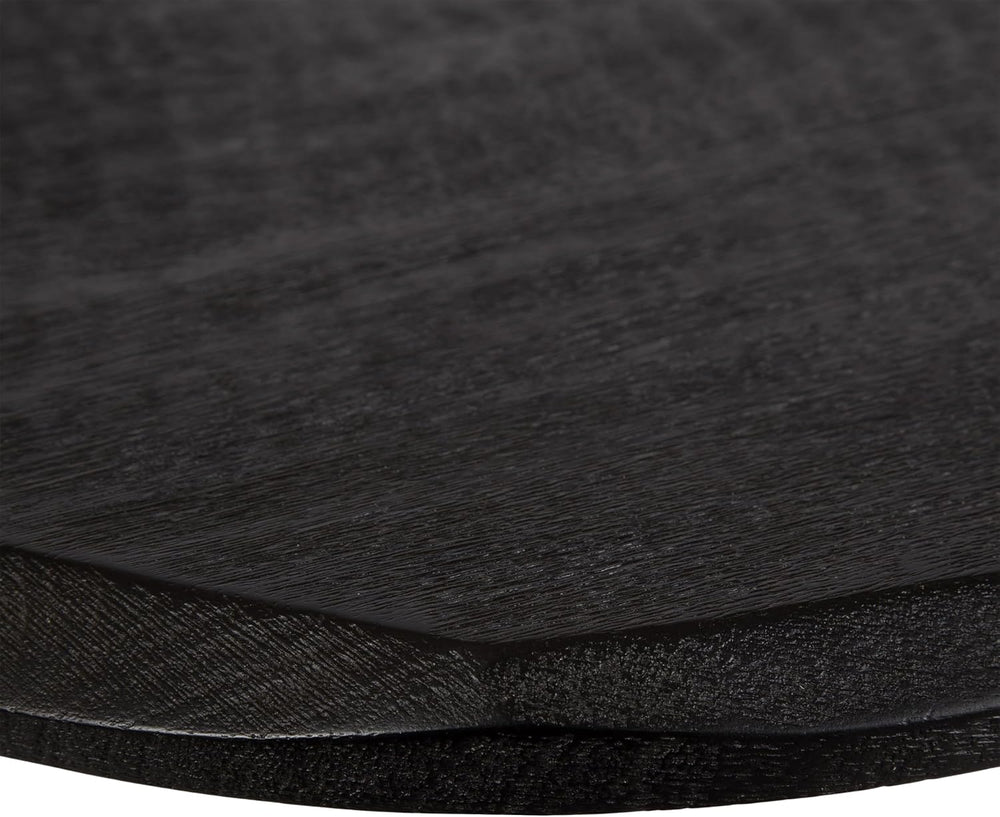 Kate and Laurel Tavares Modern Wooden Round Side Table, 18 x 18 x 20, Black, ...