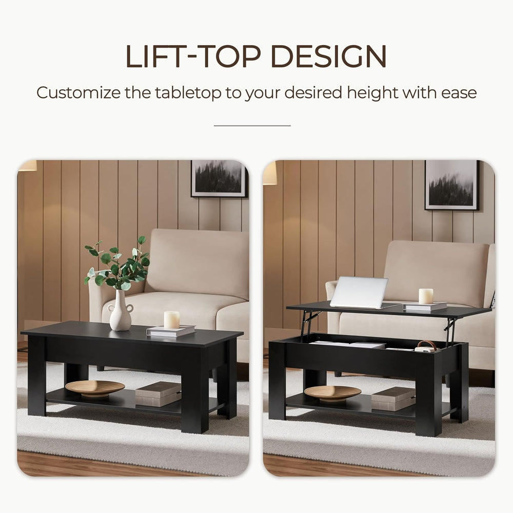 Yaheetech Lift Top Coffee Table and End Table Sets, 3-Piece Living Room Set |...