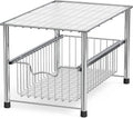 Simple Houseware Chrome Metal Stackable Storage Rack, 16.75 in L x 10.8 in W x 10.25 in H