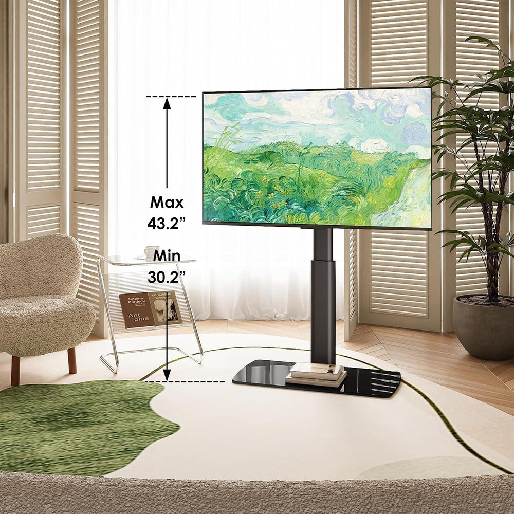 FITUEYES Universal TV Stand Mount for 43-80 85 inch TVs, Swivel Tall TV Mount...