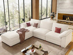 EASE MOOSE Oversized U Shape Sectional Modular Sofa,Wide Deep seat Sectional Sofa,FSC Certified Comfortable Chenille Cloud Modular Sofa