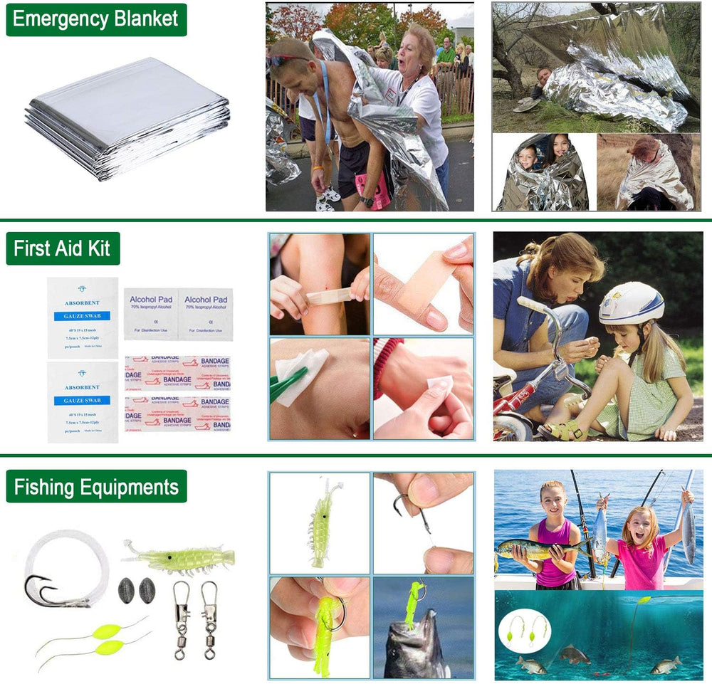 Survival Kit 35 in 1, First Aid Kit, Survival Gear, Christmas Birthday Gifts ...