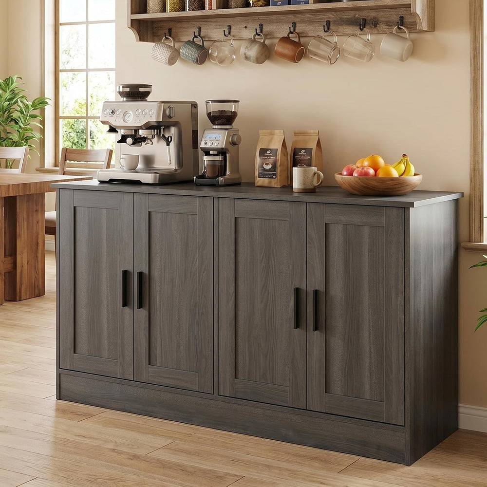 Anystyle 53" Dark Grey Buffet Cabinet with Storage