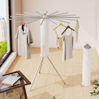 Tripod Clothes Drying Rack,Drying Rack Clothing Foldable,(16 Aluminium Poles),Standing Dry Racks,Laundry Drying Rack,Clothes Hanger Rack,Laundry Rack Folding,Collapsible,Retractable