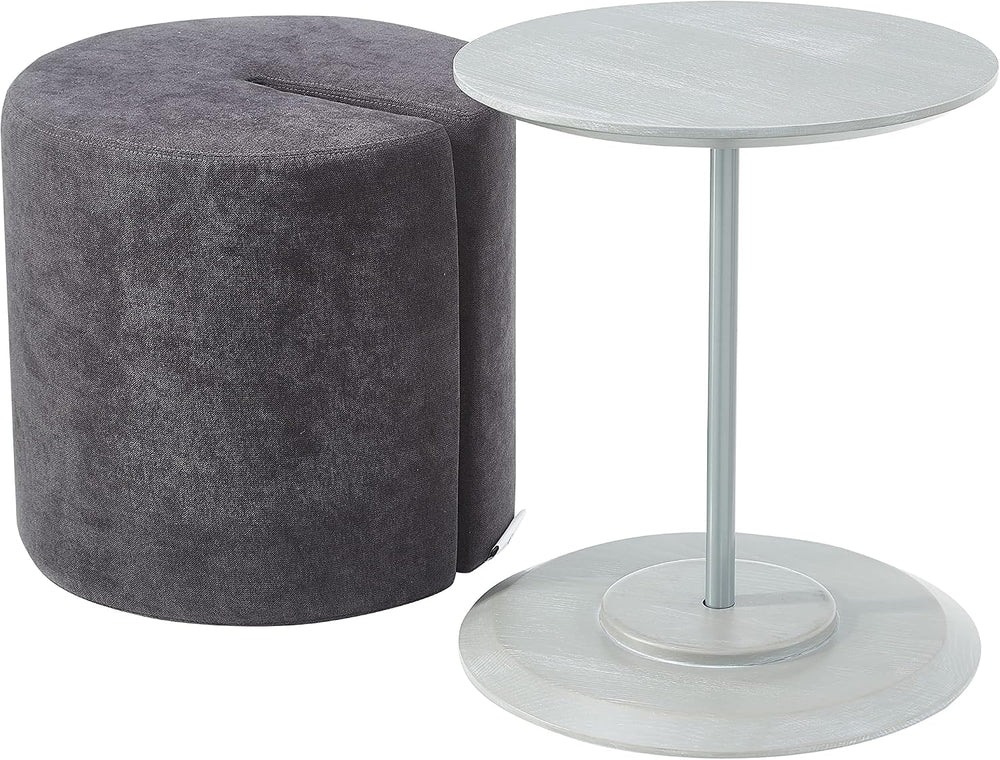 Mission Hills Furniture Ashwood Table with Fabric Ottoman, Living Room, Dark ...